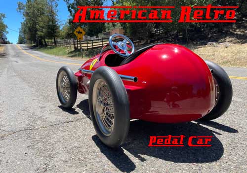    2005 American Retro Pedal Car  AUCTION Ending at 1:22 PM Tuesday August 9    Video: Detailed Walk Around Video    