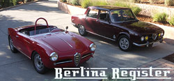 Andrew Watry's Berlina Register with info on Alfa Sedans